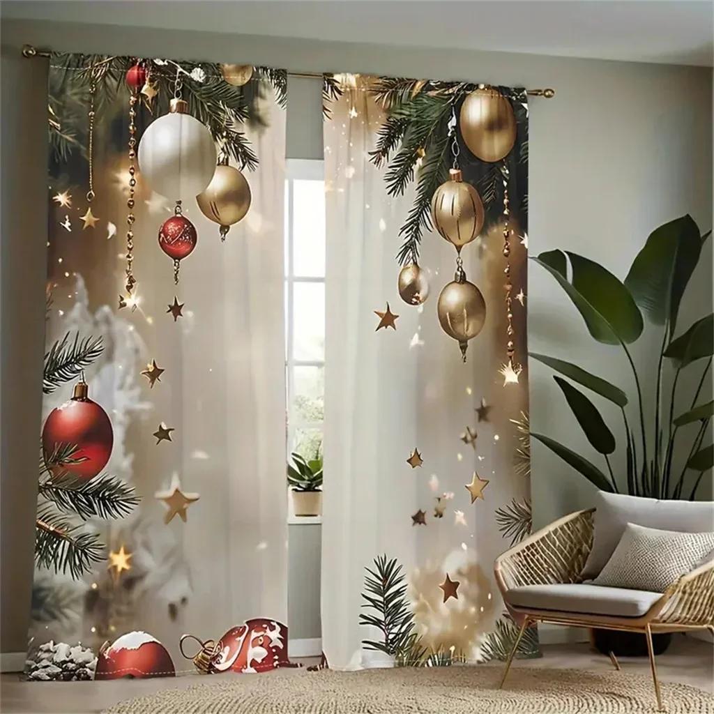3D 2 шт. Роскошные рождественские украшения Шторы Праздничная цифровая печать, машинная стирка, праздничный декор для гостиной и спальни W110X240H(cm)x2Pcs&Grommet Top
3D 2 шт. Роскошные рождественские украшения Шторы Праздничная цифровая печать, машинная стирка, праздничный декор для гостиной и спальни W110X240H(cm)x2Pcs&Grommet Top