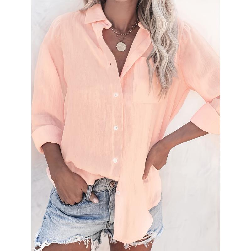 Women S Casual Long-Sleeve Button-Up Shirt - White, Relaxed Fit with Frayed Hem, Summer Casual Summer Shirt|Casual Style|Fashionable Shirt XXXL чорний
Women S Casual Long-Sleeve Button-Up Shirt - White, Relaxed Fit with Frayed Hem, Summer Casual Summer Shirt|Casual Style|Fashionable Shirt XXXL чорний