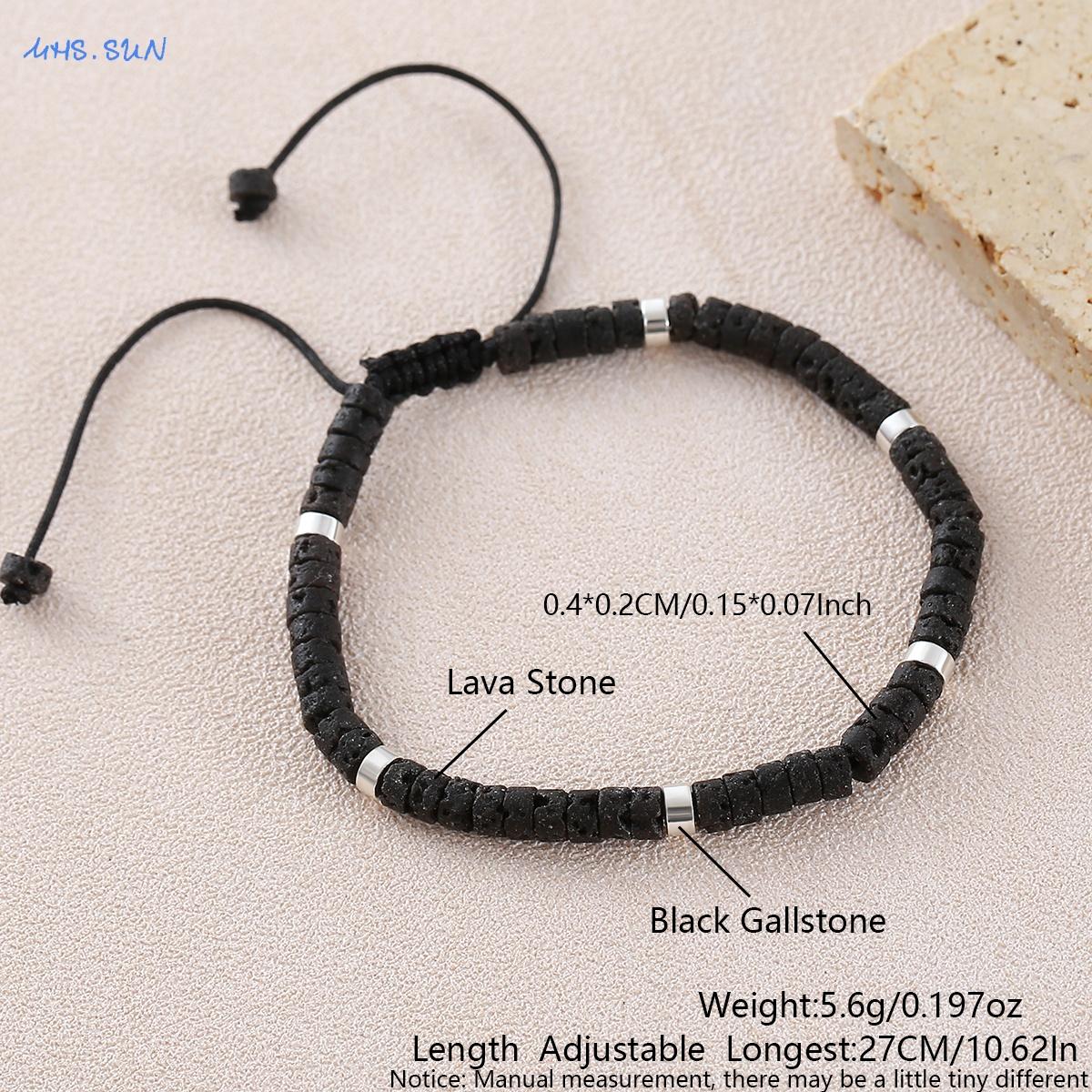 MHS.SUN Simple Black Natural Stone Beads Bracelets For Women Men Classic Braided Rope Bracelet Handmade Jewelry Gifts 1PC
MHS.SUN Simple Black Natural Stone Beads Bracelets For Women Men Classic Braided Rope Bracelet Handmade Jewelry Gifts 1PC