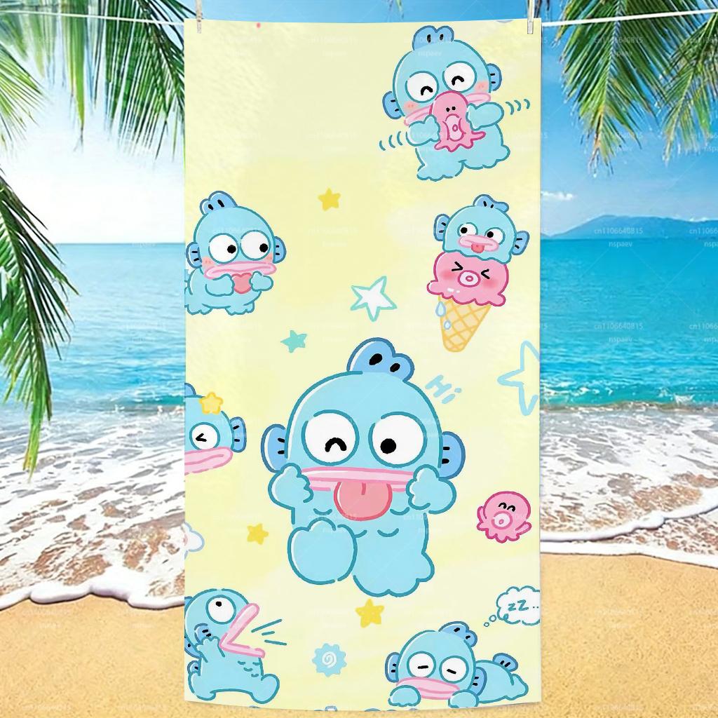Hangyodon & Pink Octopus Kawaii Beach Towel, Sanrio Cartoon Print Quick Dry Bath Towel, Cute Yellow Beach Blanket for Fans W40*H60(CM)
Hangyodon & Pink Octopus Kawaii Beach Towel, Sanrio Cartoon Print Quick Dry Bath Towel, Cute Yellow Beach Blanket for Fans W40*H60(CM)