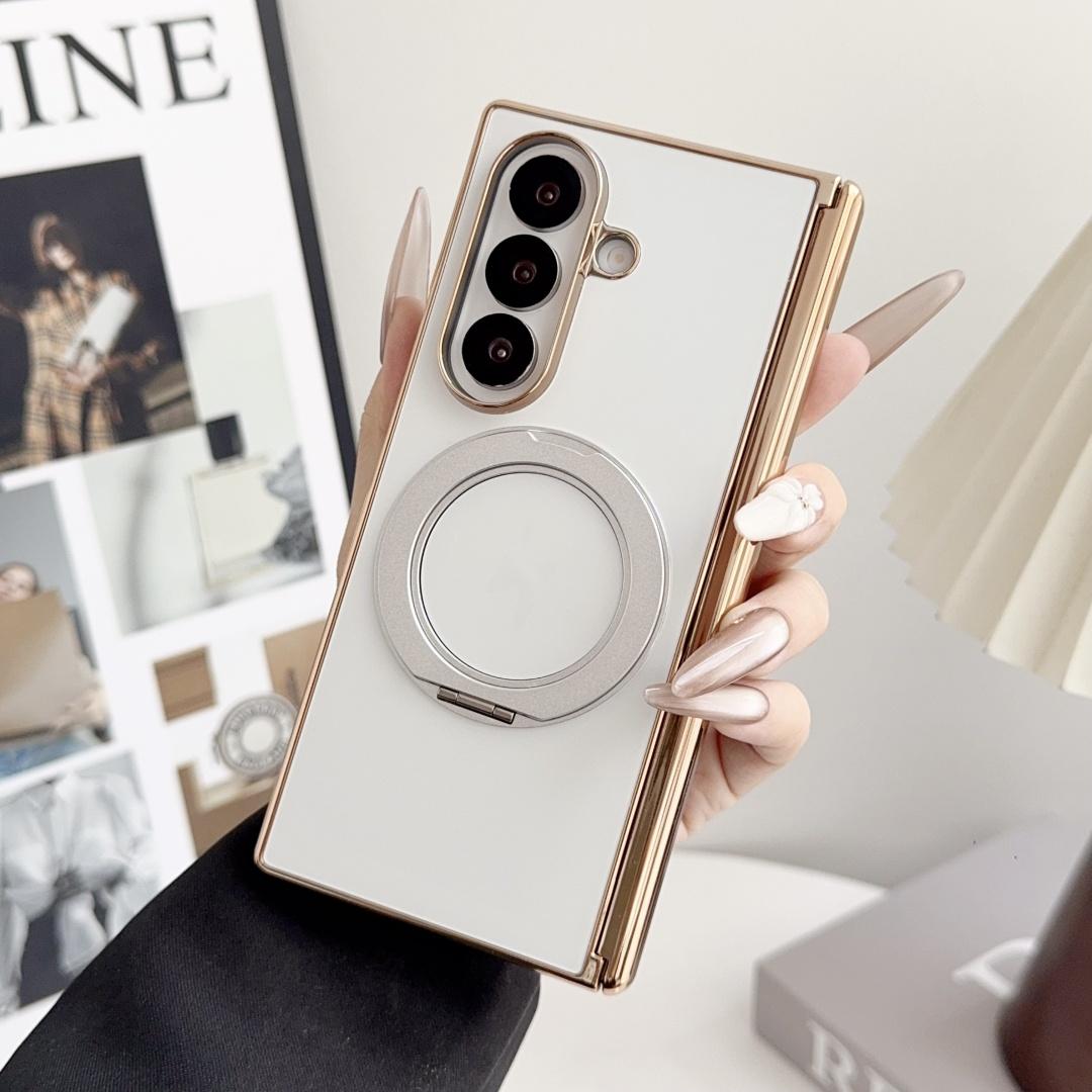 For Samsung Z Fold 7 Case Shockproof Protector Fashion Plated 360 Ring Holder Magsafe AG Back Phone Cover Galaxy Z Fold7
For Samsung Z Fold 7 Case Shockproof Protector Fashion Plated 360 Ring Holder Magsafe AG Back Phone Cover Galaxy Z Fold7