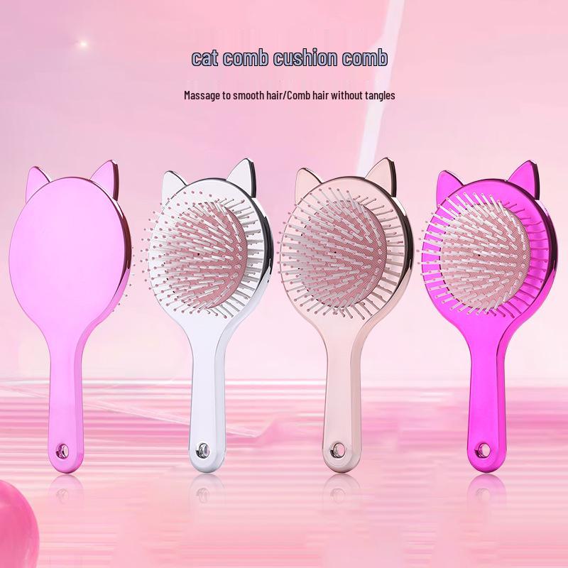 Women s Cute Cat Ear Air Cushion Comb - Portable Tangle-Free Massage Hairbrush for Smooth Hair 19.5 x 9.5 x 3 cm, 75 g
Women s Cute Cat Ear Air Cushion Comb - Portable Tangle-Free Massage Hairbrush for Smooth Hair 19.5 x 9.5 x 3 cm, 75 g