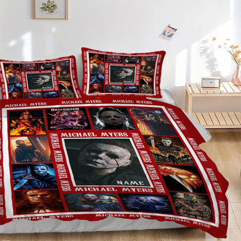 Michael Myers Halloween Poster Bedding Set Comforter Cover Gift for Bedroom,Includes 1 Cover and 2 Pillowcases, No InsertB605 135x200cm
Michael Myers Halloween Poster Bedding Set Comforter Cover Gift for Bedroom,Includes 1 Cover and 2 Pillowcases, No InsertB605 135x200cm