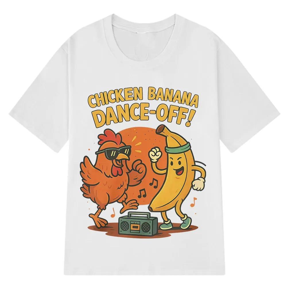 Funny Chicken Banana Dance Cut Meme TShirt Summer Shortsleeved Harajuku Trendy Tshirt Unisex Tees Streetwear 4XL
Funny Chicken Banana Dance Cut Meme TShirt Summer Shortsleeved Harajuku Trendy Tshirt Unisex Tees Streetwear 4XL