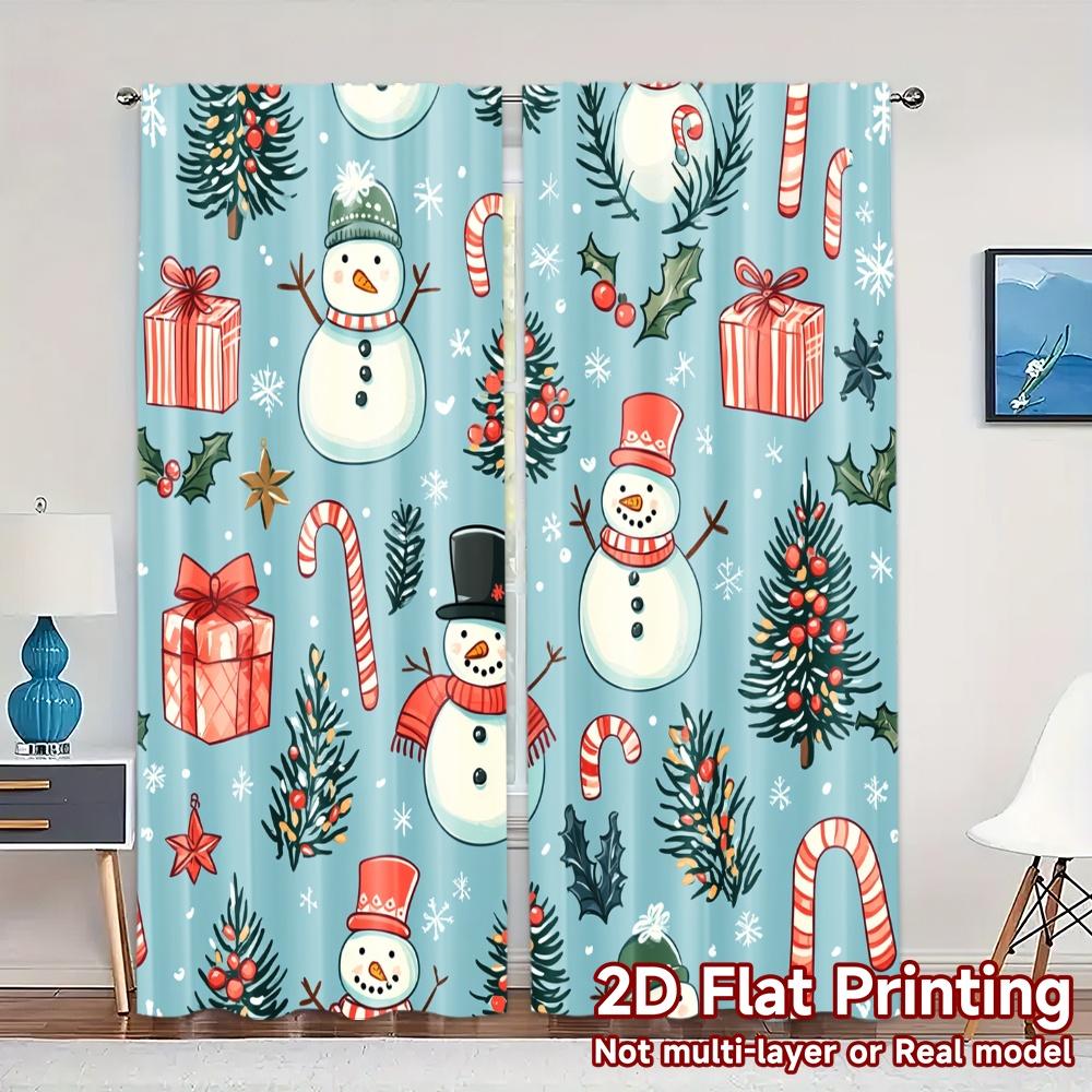 2pcs,Curtains Cute Snowman Christmas Tree (2) Pattern Modern Curtains Durable Polyester Curtains Versatile All Suitable for 52.50×116.00 CM 2pcs
2pcs,Curtains Cute Snowman Christmas Tree (2) Pattern Modern Curtains Durable Polyester Curtains Versatile All Suitable for 52.50×116.00 CM 2pcs