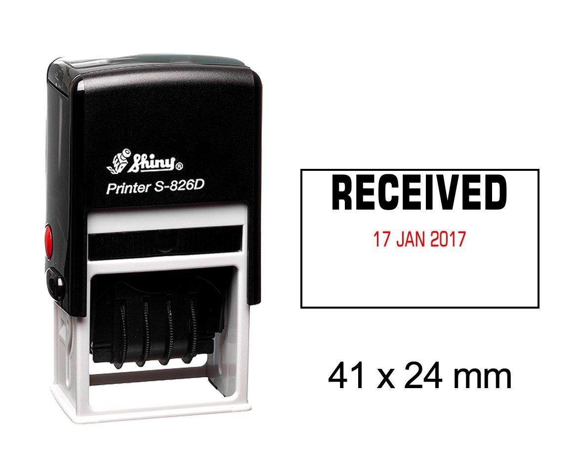 Self Inking SHINY Date Stamp With Received Text Ofiice Stationary Rubber Stamper Blue With Red Date - 41mm x 24mm синій
Self Inking SHINY Date Stamp With Received Text Ofiice Stationary Rubber Stamper Blue With Red Date - 41mm x 24mm синій