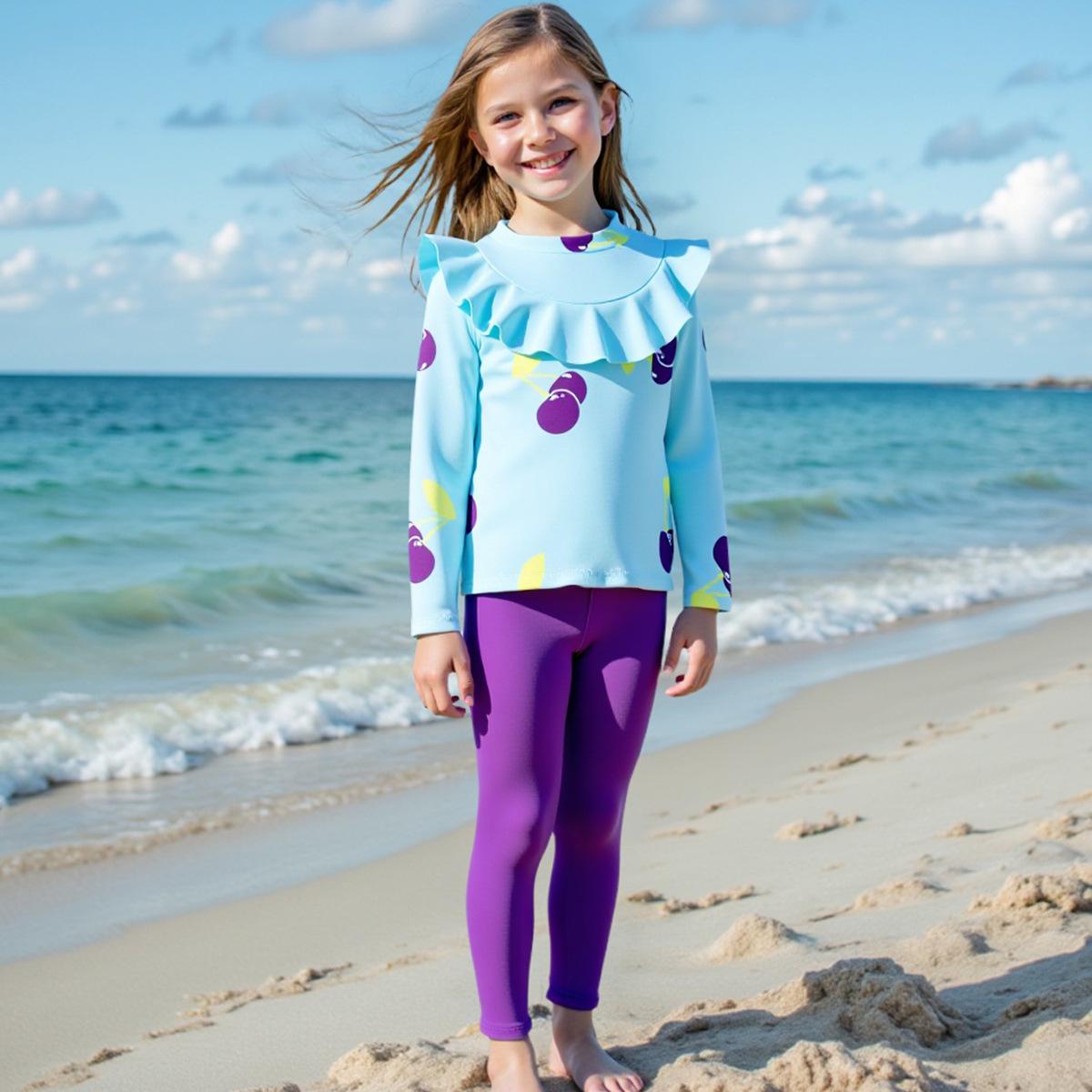 2025 New Girls Long Sleeve Ruffle Swimsuit with Sunscreen Round Neck and Long Pants 6 Year квітковий
2025 New Girls Long Sleeve Ruffle Swimsuit with Sunscreen Round Neck and Long Pants 6 Year квітковий