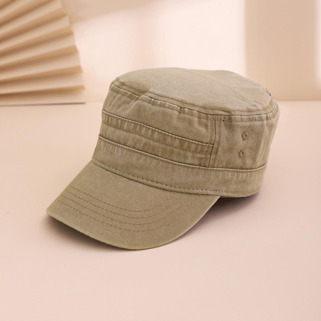 Korean-style solid-color washed and aged smooth flat top baseball cap, casual and versatile workwear-style sunshade baseball cap One Size
Korean-style solid-color washed and aged smooth flat top baseball cap, casual and versatile workwear-style sunshade baseball cap One Size