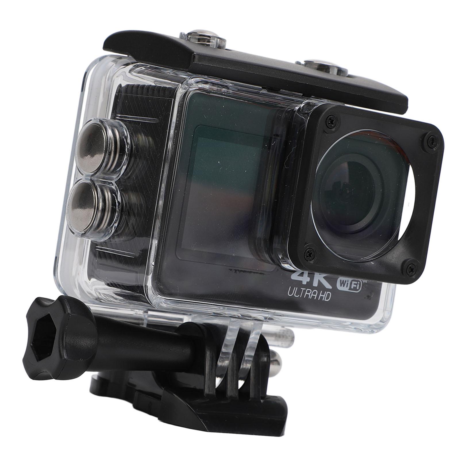 4K Action Camera Multifunction 98.4ft Depth Waterproof WiFi Prevents Shake Dual Screen Sports Video Camera for Outdoor
4K Action Camera Multifunction 98.4ft Depth Waterproof WiFi Prevents Shake Dual Screen Sports Video Camera for Outdoor