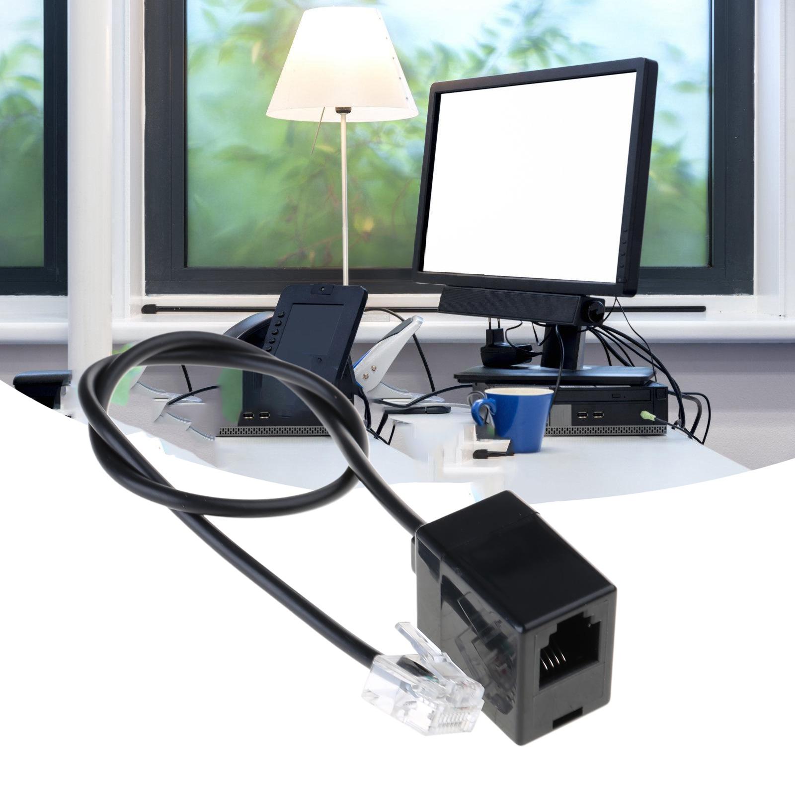 Перехідник RJ45 на RJ11 Роз’єм кабелю Ethernet до роз’єму телефонної лінії RJ45 8P8C Штекер – RJ11 6P6C Гніздо Шнур
Перехідник RJ45 на RJ11 Роз’єм кабелю Ethernet до роз’єму телефонної лінії RJ45 8P8C Штекер – RJ11 6P6C Гніздо Шнур