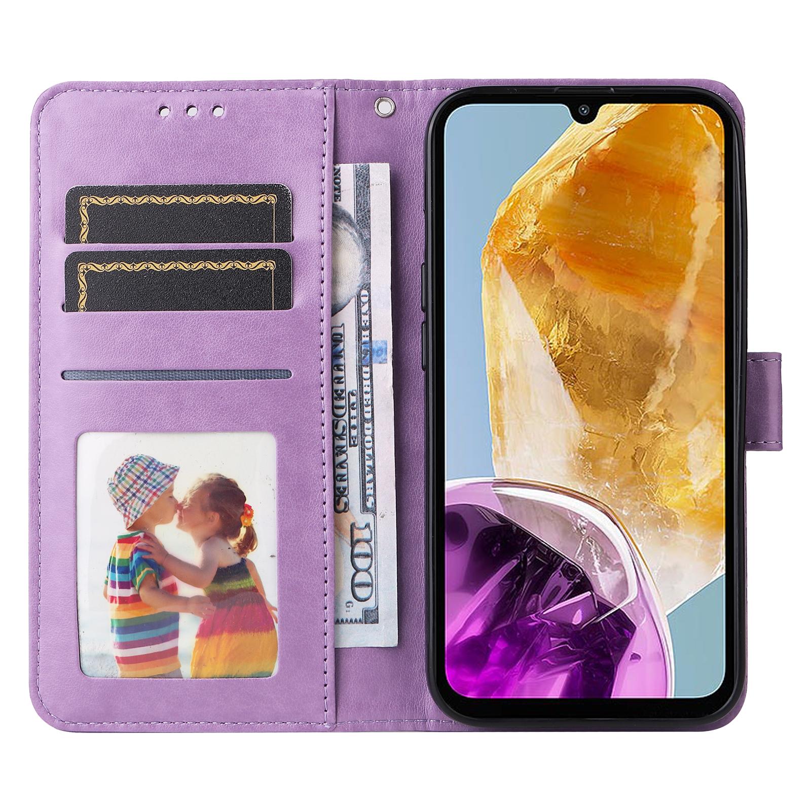 For Samsung Galaxy M15 5G/F15 5G PU Leather Phone Case Imprinted Sunflower Card Holder Stand Phone Cover Purple
For Samsung Galaxy M15 5G/F15 5G PU Leather Phone Case Imprinted Sunflower Card Holder Stand Phone Cover Purple
