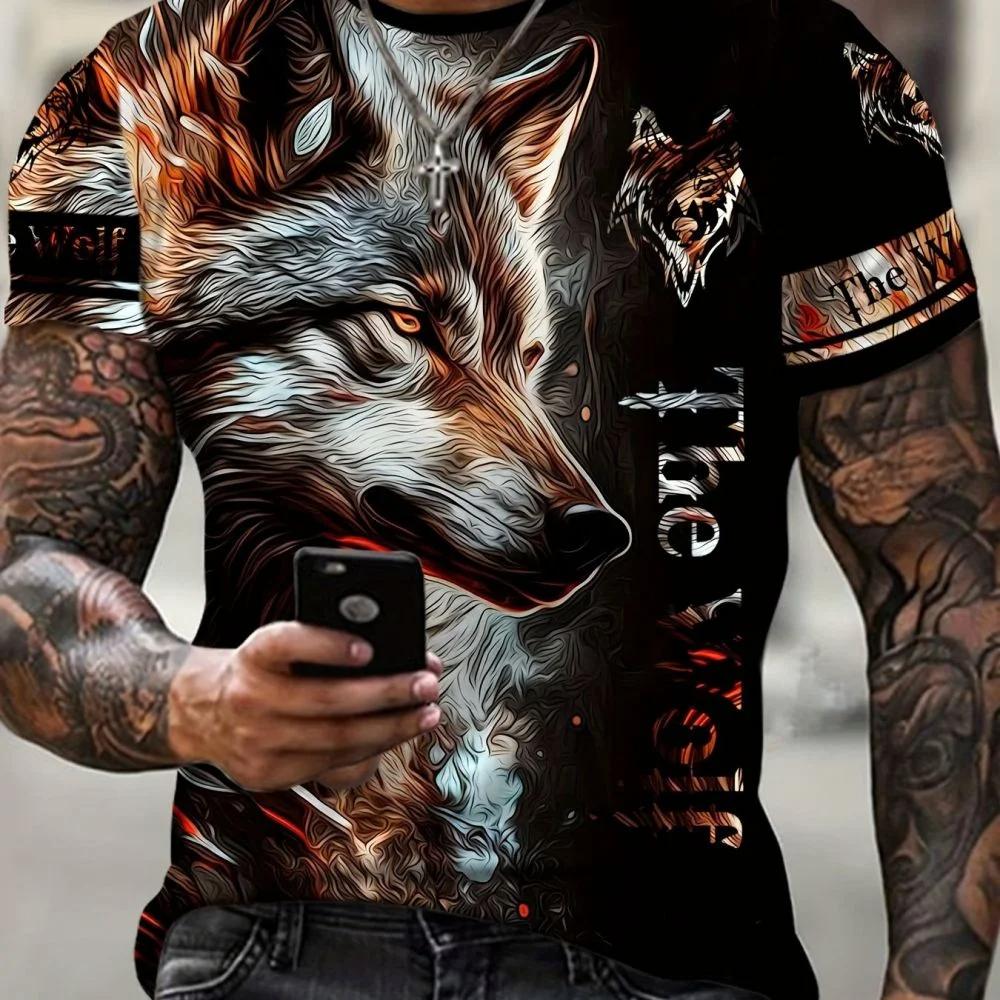Новая футболка с изображением волка для мужчин, 3D-принт с изображением животных, пуловер с круглым вырезом, повседневные футболки с коротким рукавом, модная уличная толстовка, мужские свободные топы L
Новая футболка с изображением волка для мужчин, 3D-принт с изображением животных, пуловер с круглым вырезом, повседневные футболки с коротким рукавом, модная уличная толстовка, мужские свободные топы L