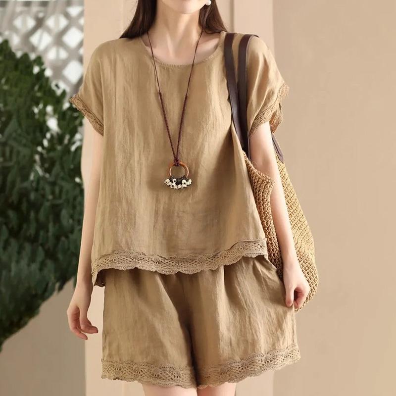 Летний костюм из 2 предметов, женская хлопковая футболка, брюки, удобный двухкомпонентный топ с короткими рукавами и длинные брюки, свободный повседневный костюм XXXL дубильная кора
Летний костюм из 2 предметов, женская хлопковая футболка, брюки, удобный двухкомпонентный топ с короткими рукавами и длинные брюки, свободный повседневный костюм XXXL дубильная кора