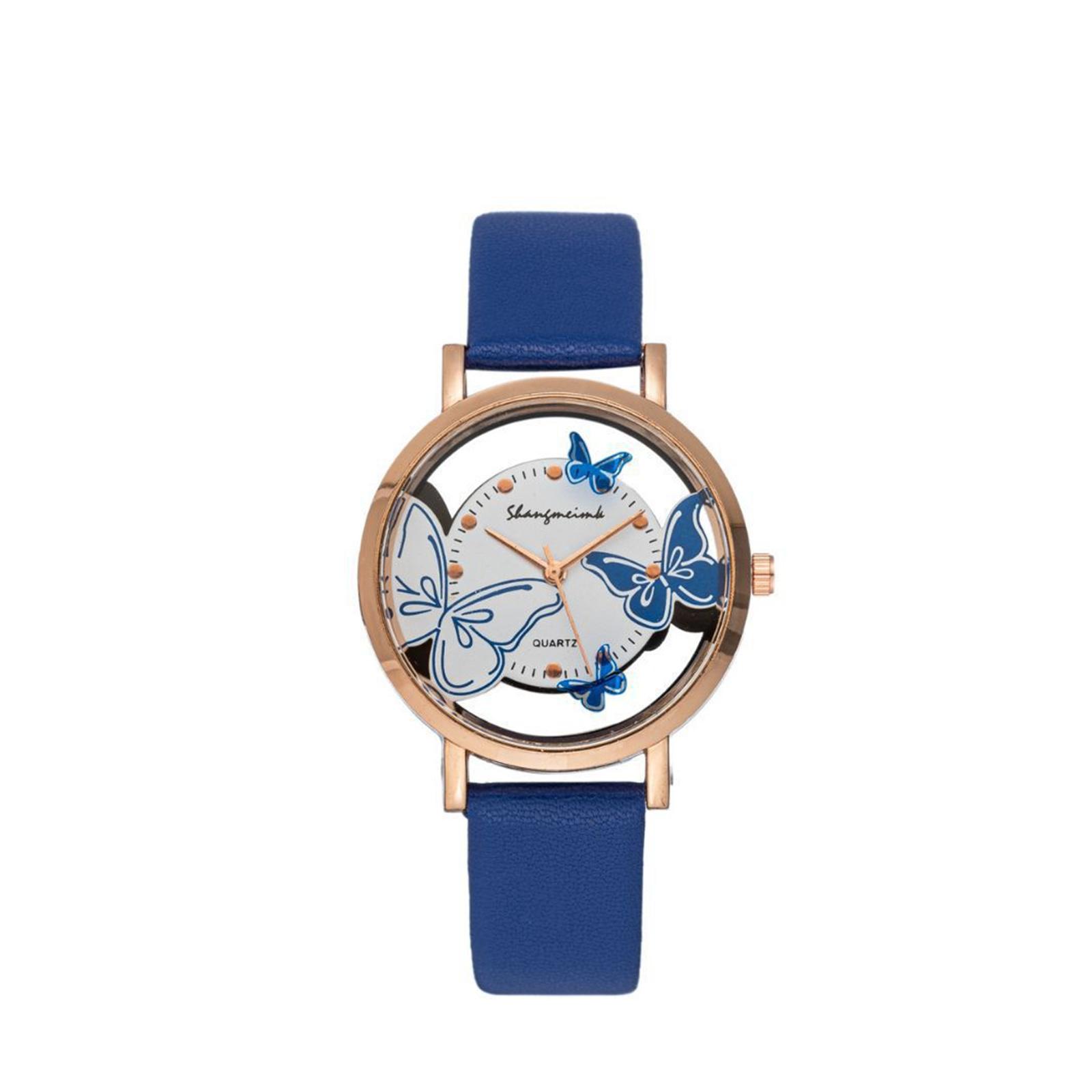 Женские модные кожаные часы One Size синий
Женские модные кожаные часы One Size синий