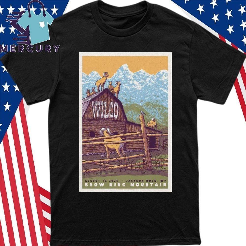 Wilco August 19, 2025 Snow King Mountain in Jackson Hole, WY Poster Shirt 4XL
Wilco August 19, 2025 Snow King Mountain in Jackson Hole, WY Poster Shirt 4XL