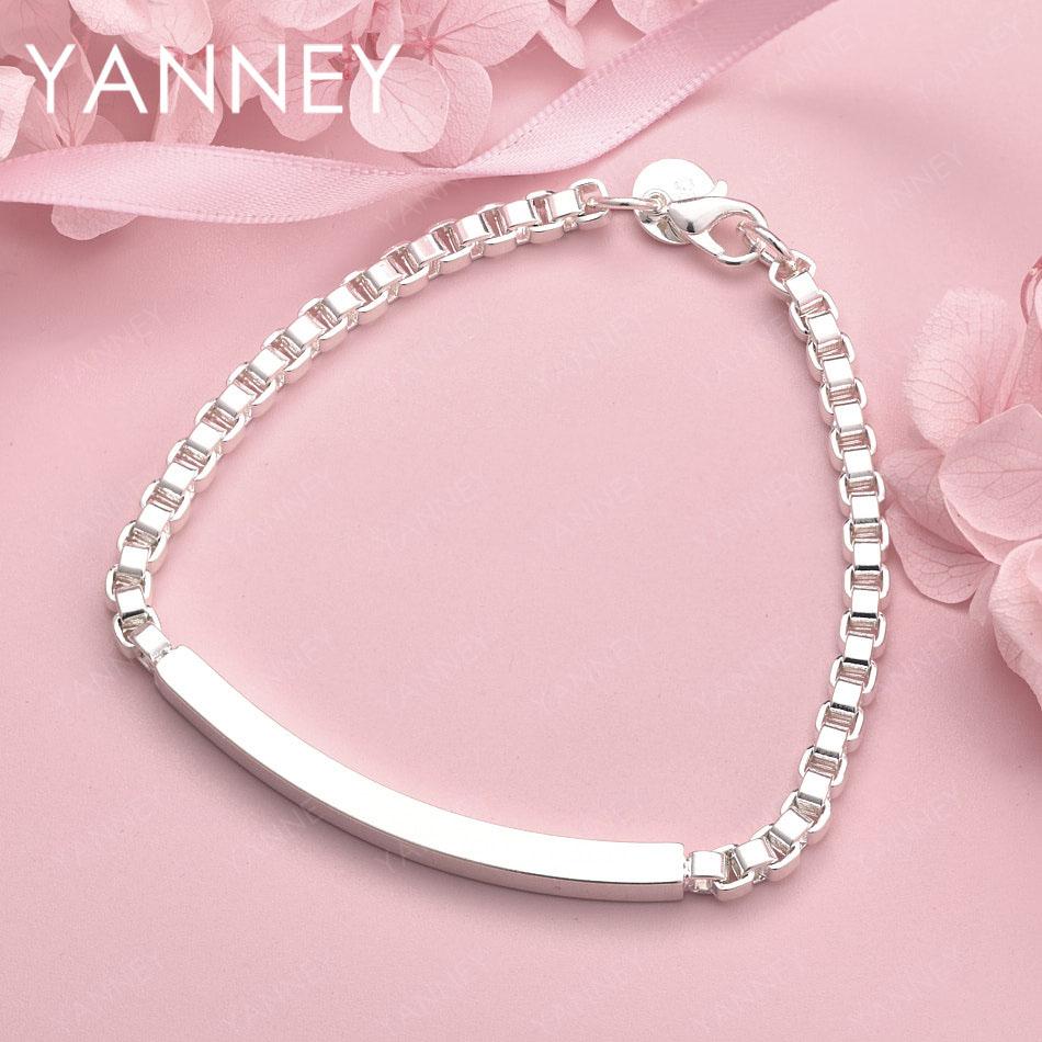 Fashion 925 Sterling Silver 8 Inches 4MM Fine Box Chain Bracelet For Women Luxury Wedding Gifts Jewelry Party
Fashion 925 Sterling Silver 8 Inches 4MM Fine Box Chain Bracelet For Women Luxury Wedding Gifts Jewelry Party