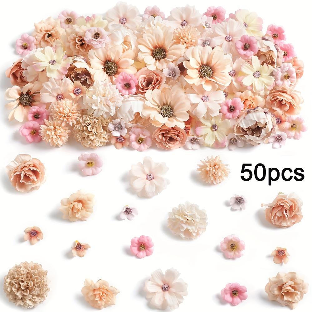 50Pcs New Multicolor Faux Flower Heads DIY Silk Artificial Flowers Heads Fake Peony Daisy Rose Flowers Home Decoration
50Pcs New Multicolor Faux Flower Heads DIY Silk Artificial Flowers Heads Fake Peony Daisy Rose Flowers Home Decoration