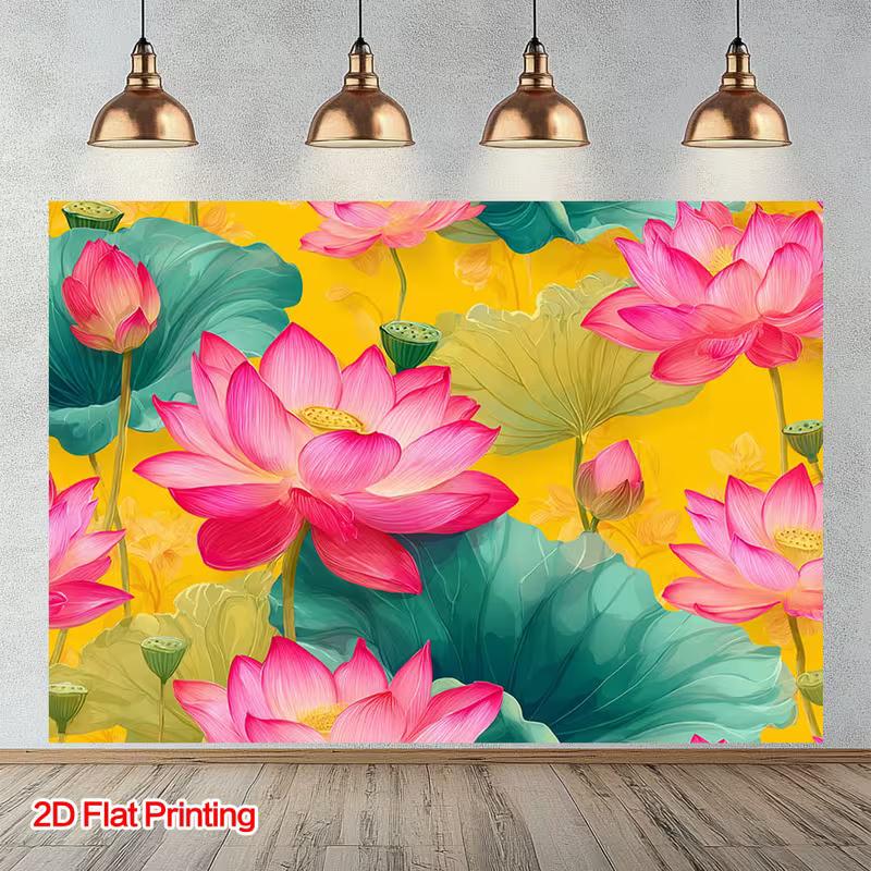 2D Pink Lotus Backdrop Yellow Background Floral Photography Background 47.2x31.5inch/120*80cm
2D Pink Lotus Backdrop Yellow Background Floral Photography Background 47.2x31.5inch/120*80cm