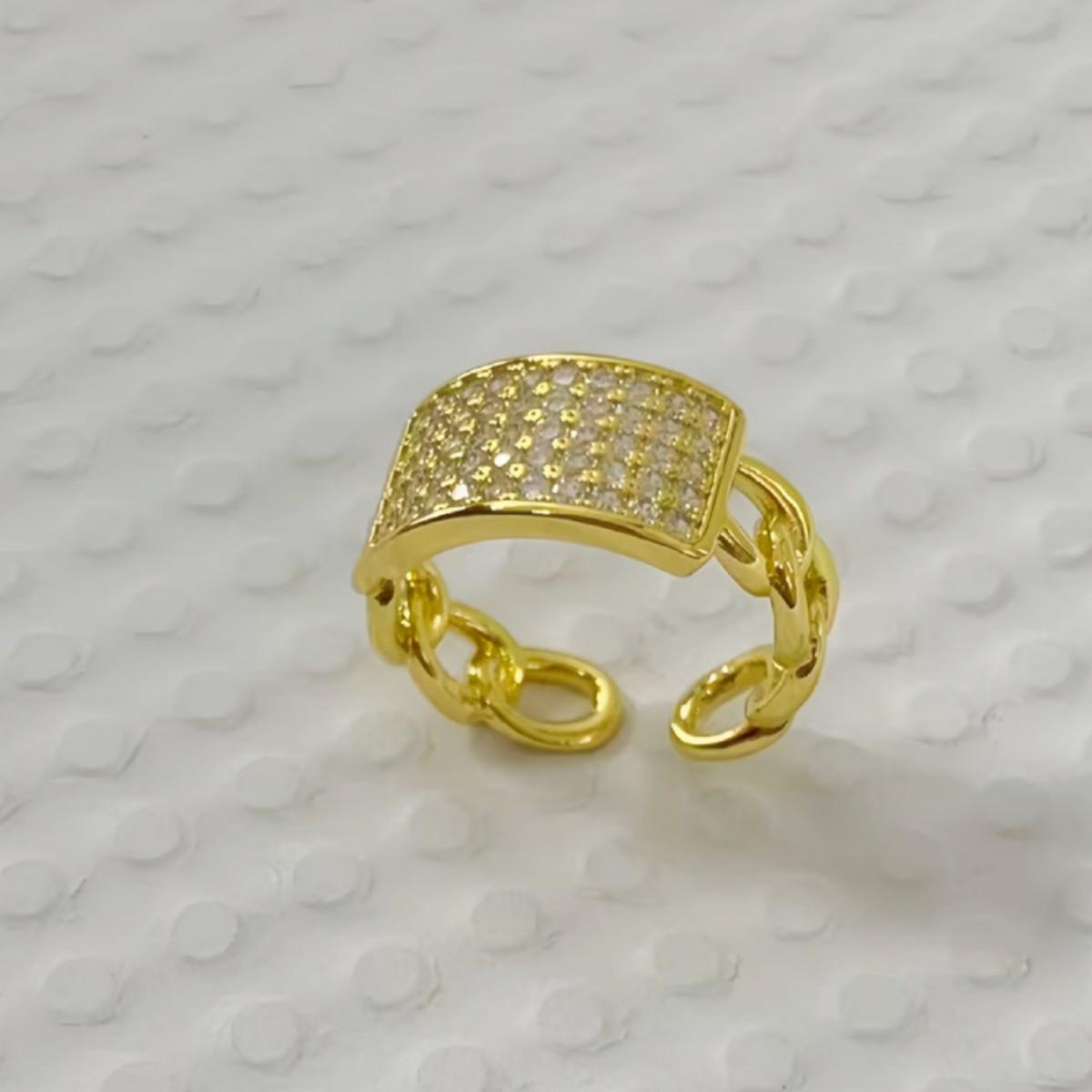 Exquisite Women s Zircon Diamond Ring: High-End European & American Fashion, Versatile Temperament, Inlaid Finger Ring золотий
Exquisite Women s Zircon Diamond Ring: High-End European & American Fashion, Versatile Temperament, Inlaid Finger Ring золотий