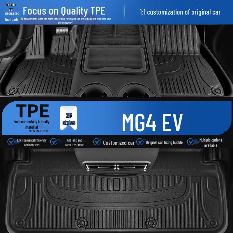 2026 Model 437 Free Style MG4 Car Floor Mats: Vehicle-Specific TPE Carpet with Full Coverage Single Layer TPE
2026 Model 437 Free Style MG4 Car Floor Mats: Vehicle-Specific TPE Carpet with Full Coverage Single Layer TPE