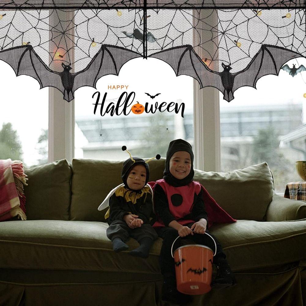 Black Halloween Bat Door Curtain Reusable Gothic Bat Tablecloth Halloween Lace Curtain Home Decor чёрный
Black Halloween Bat Door Curtain Reusable Gothic Bat Tablecloth Halloween Lace Curtain Home Decor чёрный
