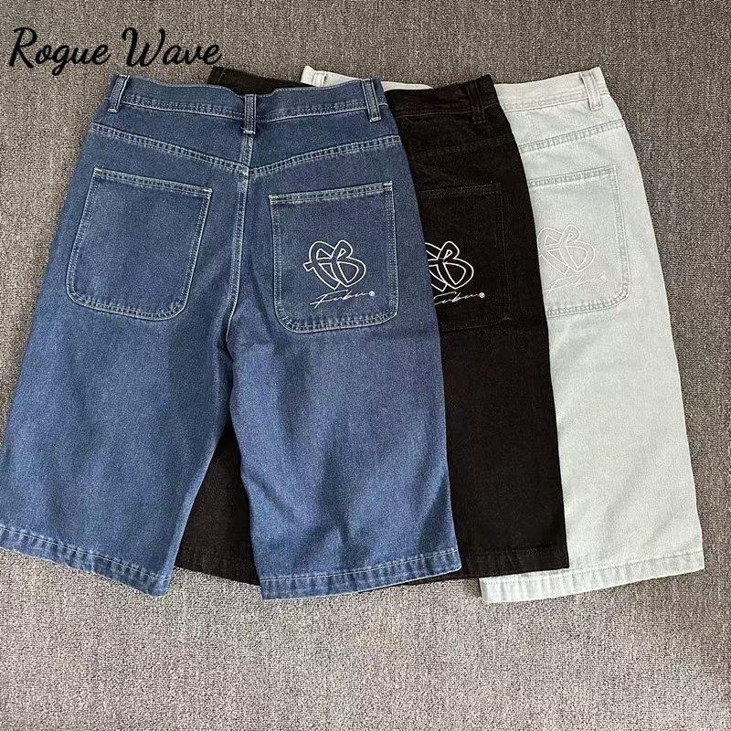 RogueWave Embroidery Y2k Jorts Hip Hop Style Baggy Denim Shorts Grunge Streetwear Wide Leg Knee Length Shorts 32 чорний
RogueWave Embroidery Y2k Jorts Hip Hop Style Baggy Denim Shorts Grunge Streetwear Wide Leg Knee Length Shorts 32 чорний