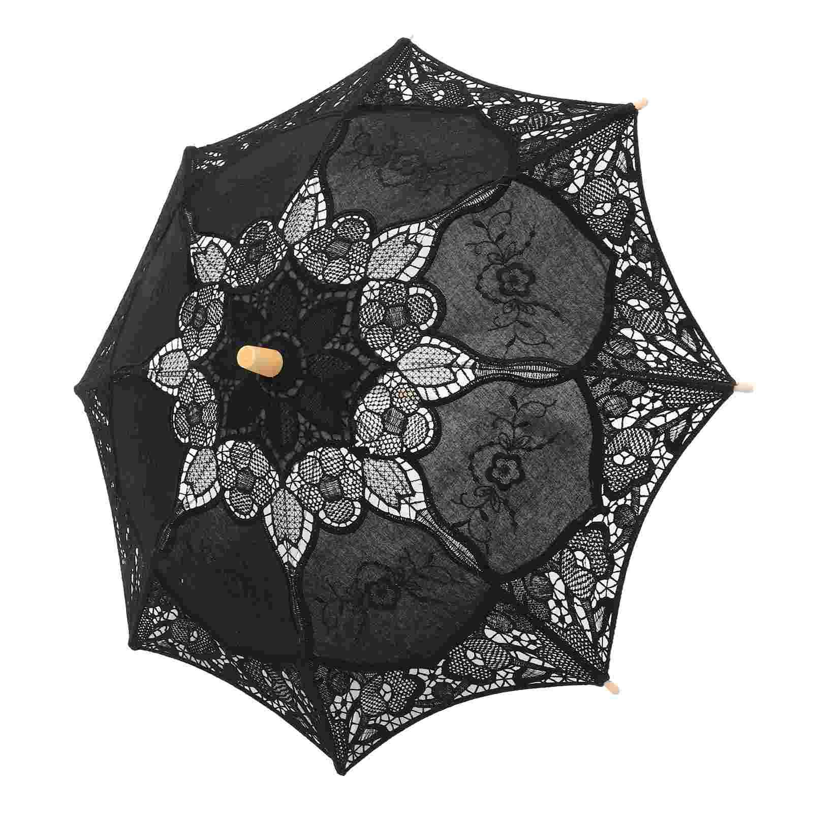White Large Lace Umbrella Photography Props Decorative Flower Shaped Parasol Bridal Wedding Supplies Festive Party Holiday Diy чорний
White Large Lace Umbrella Photography Props Decorative Flower Shaped Parasol Bridal Wedding Supplies Festive Party Holiday Diy чорний