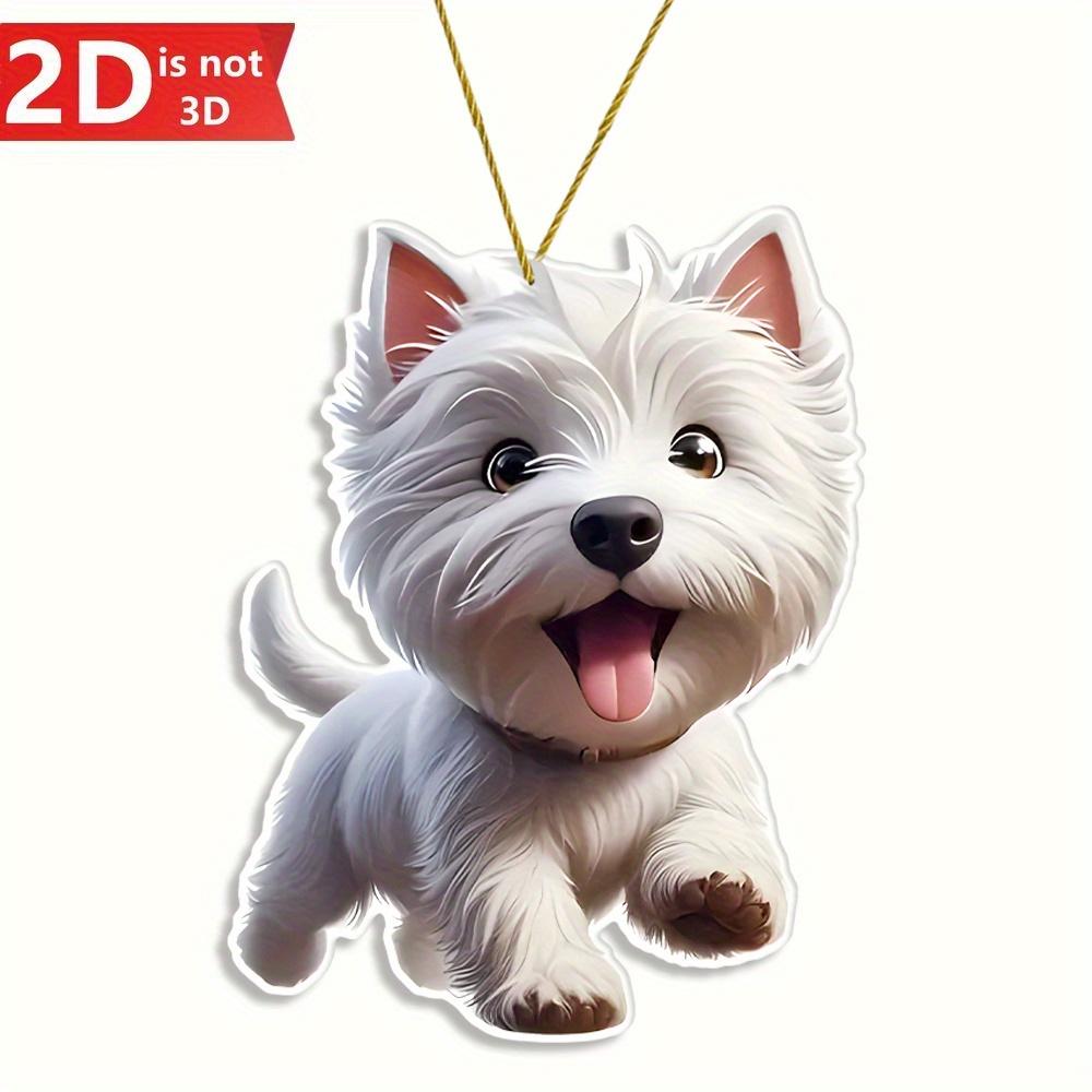 2D white dog decoration for cars, trees, and keychains. A versatile holiday accessory. чистий
2D white dog decoration for cars, trees, and keychains. A versatile holiday accessory. чистий