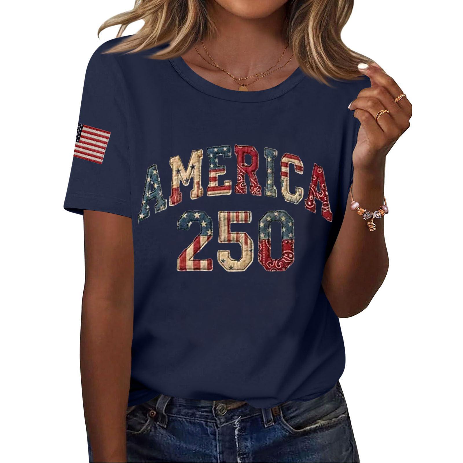 Women s Casual Independence Day Printed Crew Neck Short Sleeve T-Shirt Top Lightweight Comfortable Fit Suitable for Everyday Wear M Темно-синій
Women s Casual Independence Day Printed Crew Neck Short Sleeve T-Shirt Top Lightweight Comfortable Fit Suitable for Everyday Wear M Темно-синій