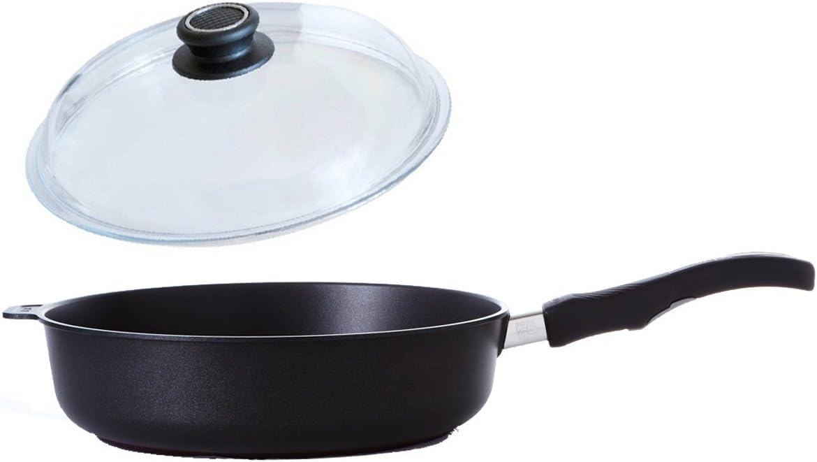 Сковорода глубокая биотановая 26 см 226A стеклянная крышка Pyrex 26 см (несовместимый с IH) + куполообразный 26-0
Сковорода глубокая биотановая 26 см 226A стеклянная крышка Pyrex 26 см (несовместимый с IH) + куполообразный 26-0