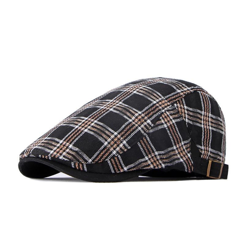 Summer Flat Hat Men Beret Hats Women Thin Visor Newsboy Peaked Cap Casual Duckbill Hat Breathable Plaid Beret Cap casquette Adjustable 56to60cm чорний
Summer Flat Hat Men Beret Hats Women Thin Visor Newsboy Peaked Cap Casual Duckbill Hat Breathable Plaid Beret Cap casquette Adjustable 56to60cm чорний