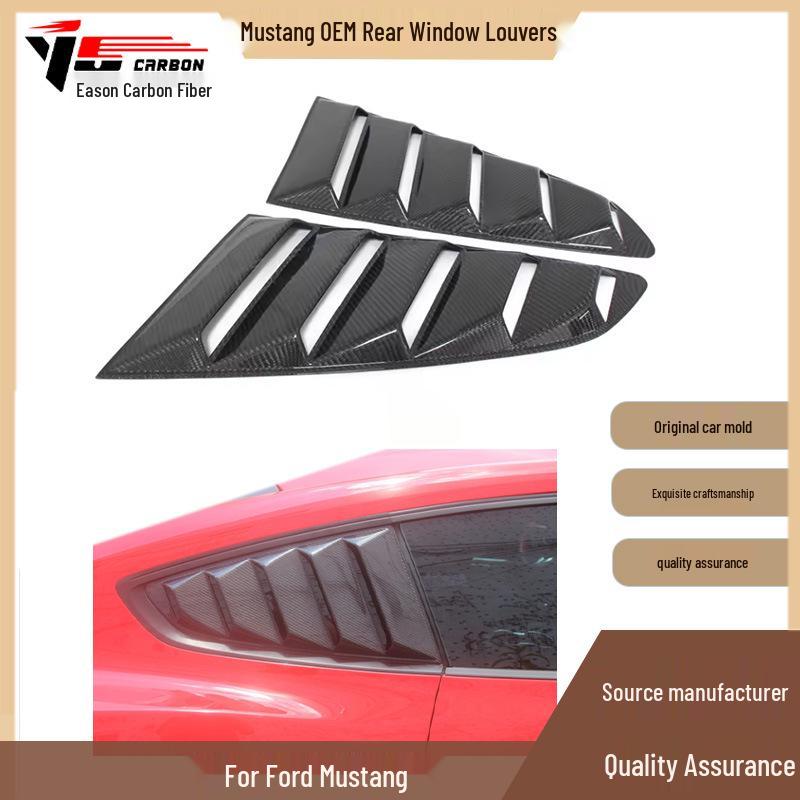 Carbon Fiber Rear Window Louvers for 2014-2022 Mustang - Stylish Decorative Accessory Yes чорний
Carbon Fiber Rear Window Louvers for 2014-2022 Mustang - Stylish Decorative Accessory Yes чорний