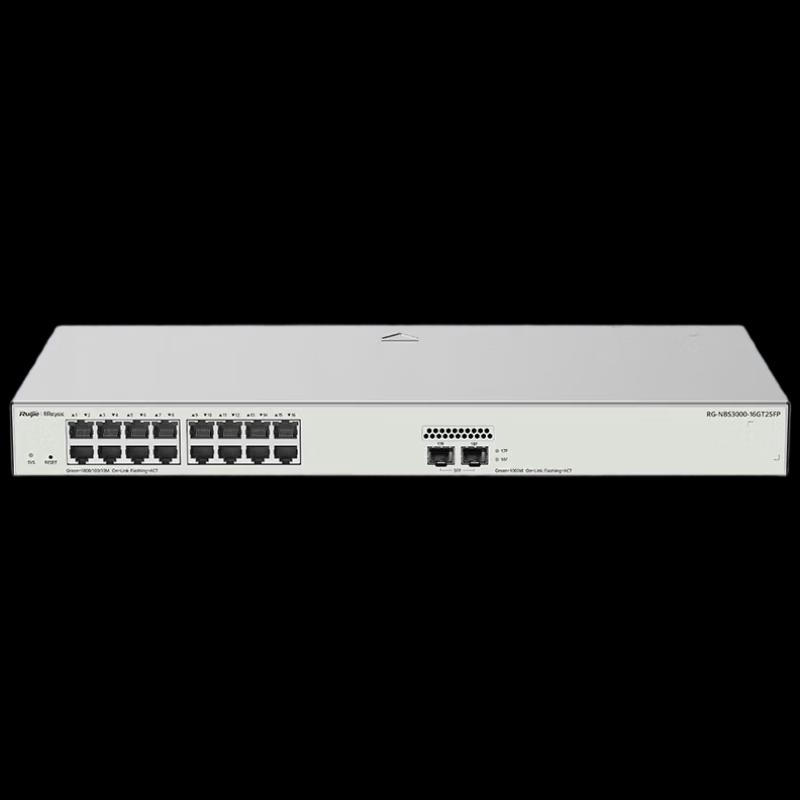 Ruijie RG-NBS3000-16GT2SFP 16-Port Gigabit Layer 2 Managed Switch
Ruijie RG-NBS3000-16GT2SFP 16-Port Gigabit Layer 2 Managed Switch
