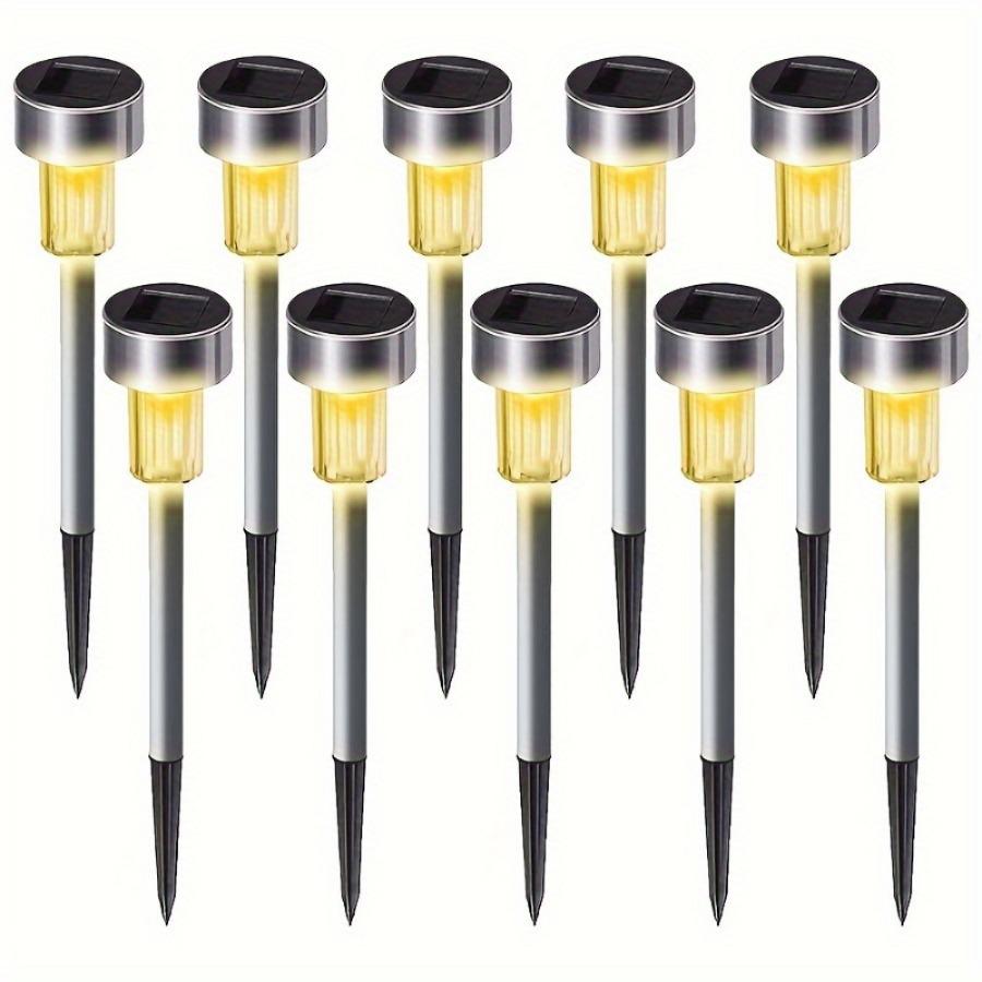 10 шт., уличная солнечная пейзажная лампа для газона, водонепроницаемая уличная лампа, солнечная садовая лампа, солнечная садовая лампа 10pcs жёлтый