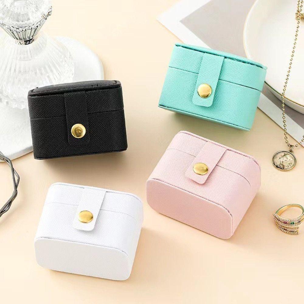 Flip Cover Ring Earrings Holder PU Leather Jewelry Display Case Jewelry Box Organizer Travel чорний
Flip Cover Ring Earrings Holder PU Leather Jewelry Display Case Jewelry Box Organizer Travel чорний