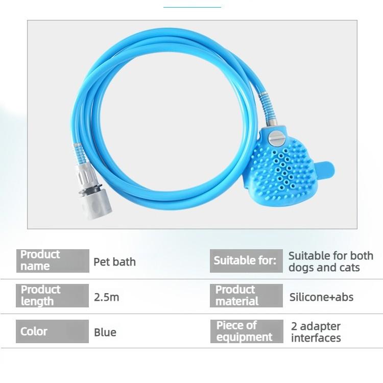 Dog Shampoo Brush 2m Hose Multi-purpose Pets Bathing Nozzle Adjustable Dog Accessories Massage Showerhead Pet Cleaning Tools
Dog Shampoo Brush 2m Hose Multi-purpose Pets Bathing Nozzle Adjustable Dog Accessories Massage Showerhead Pet Cleaning Tools