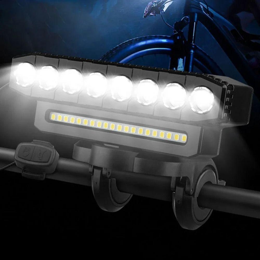 USB Rechargeable Bicycle Bell Light High Brightness Cycling Headlights Bicycle Front Light Night 5LED+12SMD
USB Rechargeable Bicycle Bell Light High Brightness Cycling Headlights Bicycle Front Light Night 5LED+12SMD