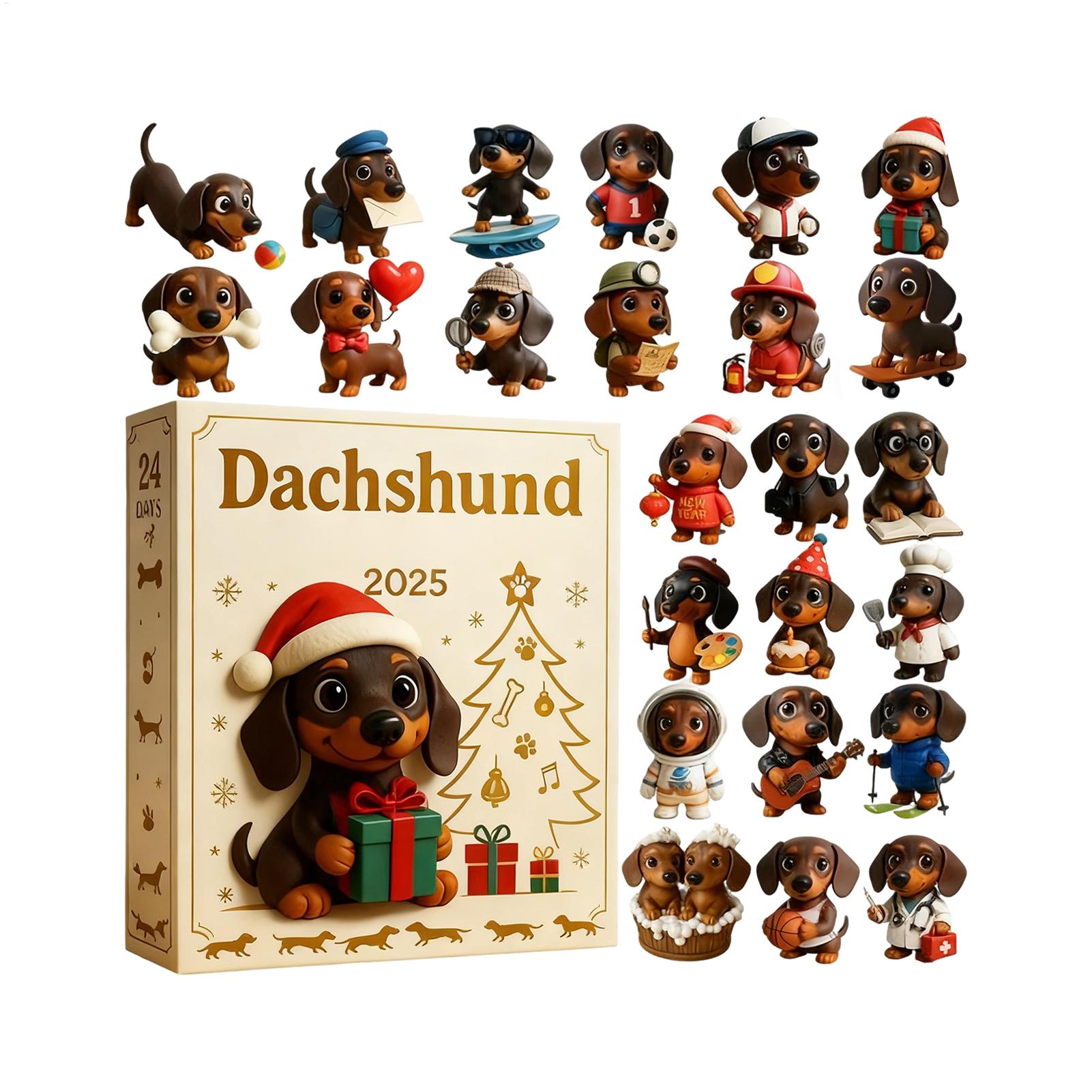 2D Flat Acrylic Dachshund Christmas Advent Collectible 2026 Cute Christmas Dog Pendant Countdown Calendar Dachshund Figurines L
2D Flat Acrylic Dachshund Christmas Advent Collectible 2026 Cute Christmas Dog Pendant Countdown Calendar Dachshund Figurines L
