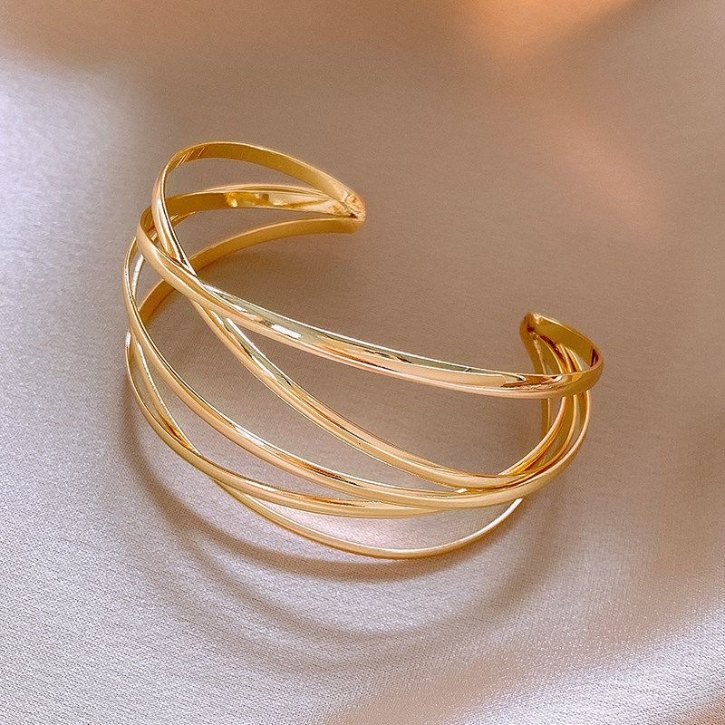European and American Metal Style Simple and Versatile Bracelet Opening Adjustable Cross Multi-Layer Bracelet Gyaru Arm Cross Arm Ring Hand Jewelry Gold
European and American Metal Style Simple and Versatile Bracelet Opening Adjustable Cross Multi-Layer Bracelet Gyaru Arm Cross Arm Ring Hand Jewelry Gold