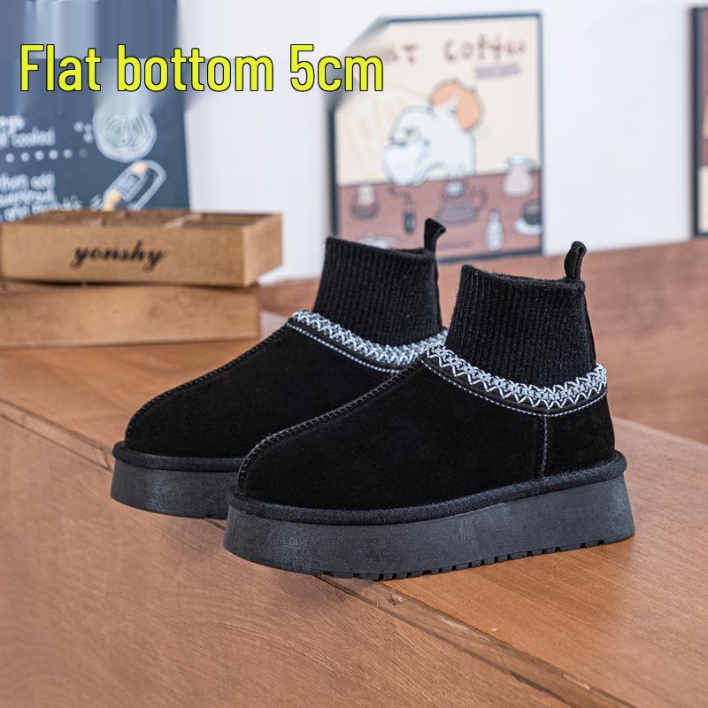 Women s 2025 Winter Thick-Soled Height-Increasing Genuine Leather Knit Snow Boots with Velvet and Thick Socks US 6 чёрный
Women s 2025 Winter Thick-Soled Height-Increasing Genuine Leather Knit Snow Boots with Velvet and Thick Socks US 6 чёрный