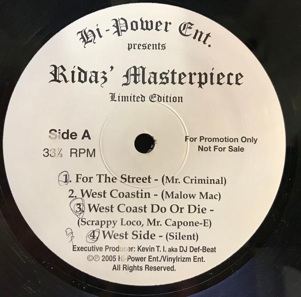 12inch Record VARIOUS - Ridaz Masterpiece NONE Hi Power Entert 2005 US Rap & Hip-Hop/R&B Used
12inch Record VARIOUS - Ridaz Masterpiece NONE Hi Power Entert 2005 US Rap & Hip-Hop/R&B Used