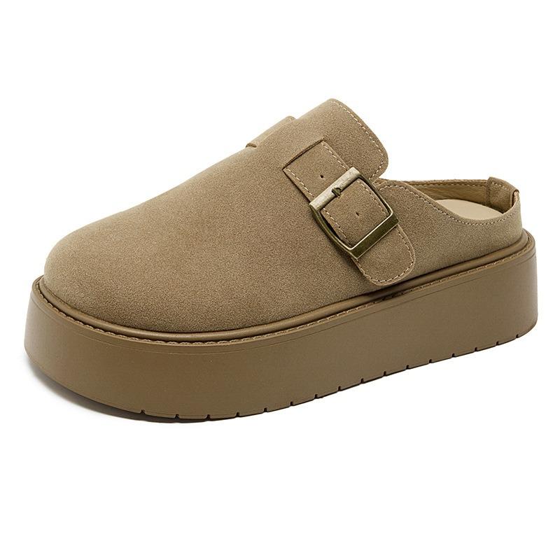 Версия из коровьей кожи детских толстоподошвенных туфель с закрытой пяткой и полушлепанцев для ношения весной и летом, новая ленивая одинарная обувь на один шаг 40
Версия из коровьей кожи детских толстоподошвенных туфель с закрытой пяткой и полушлепанцев для ношения весной и летом, новая ленивая одинарная обувь на один шаг 40