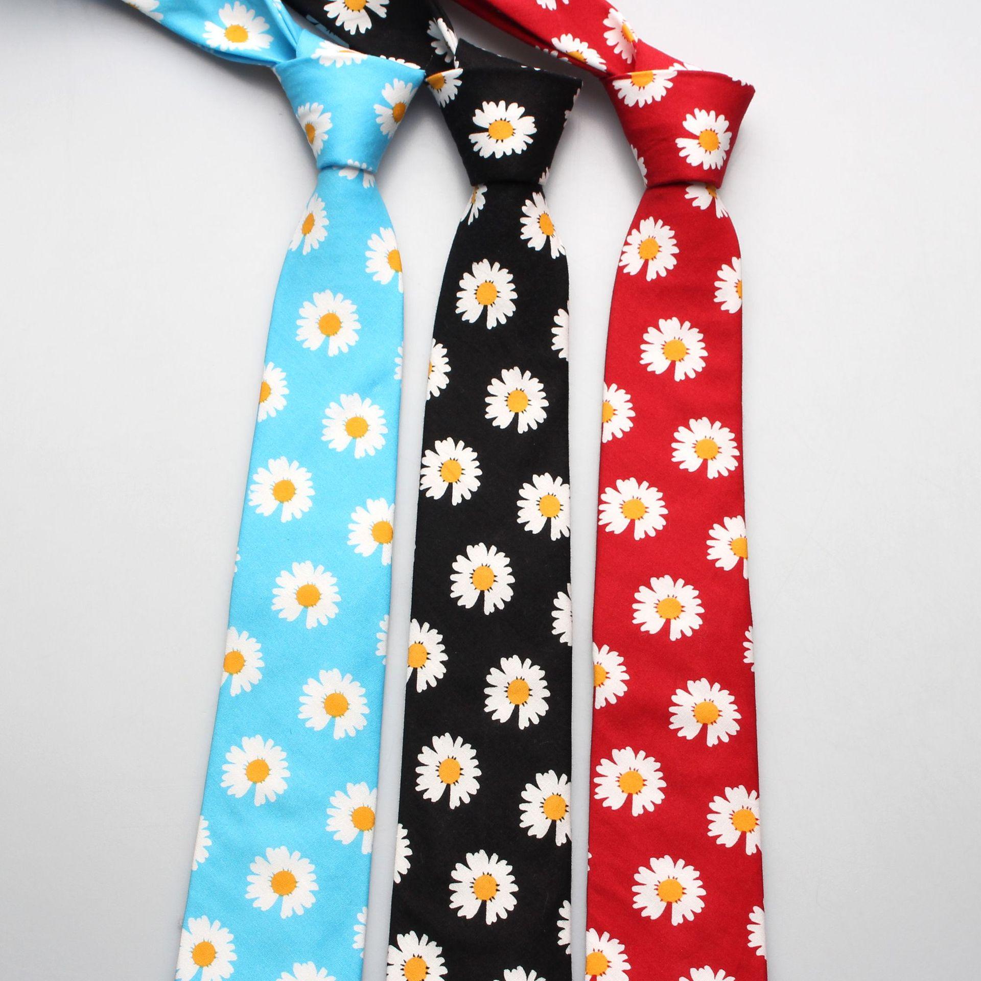 Ins Small Daisy Fresh Casual Популярный мужской и женский хлопковый галстук с принтом
Ins Small Daisy Fresh Casual Популярный мужской и женский хлопковый галстук с принтом