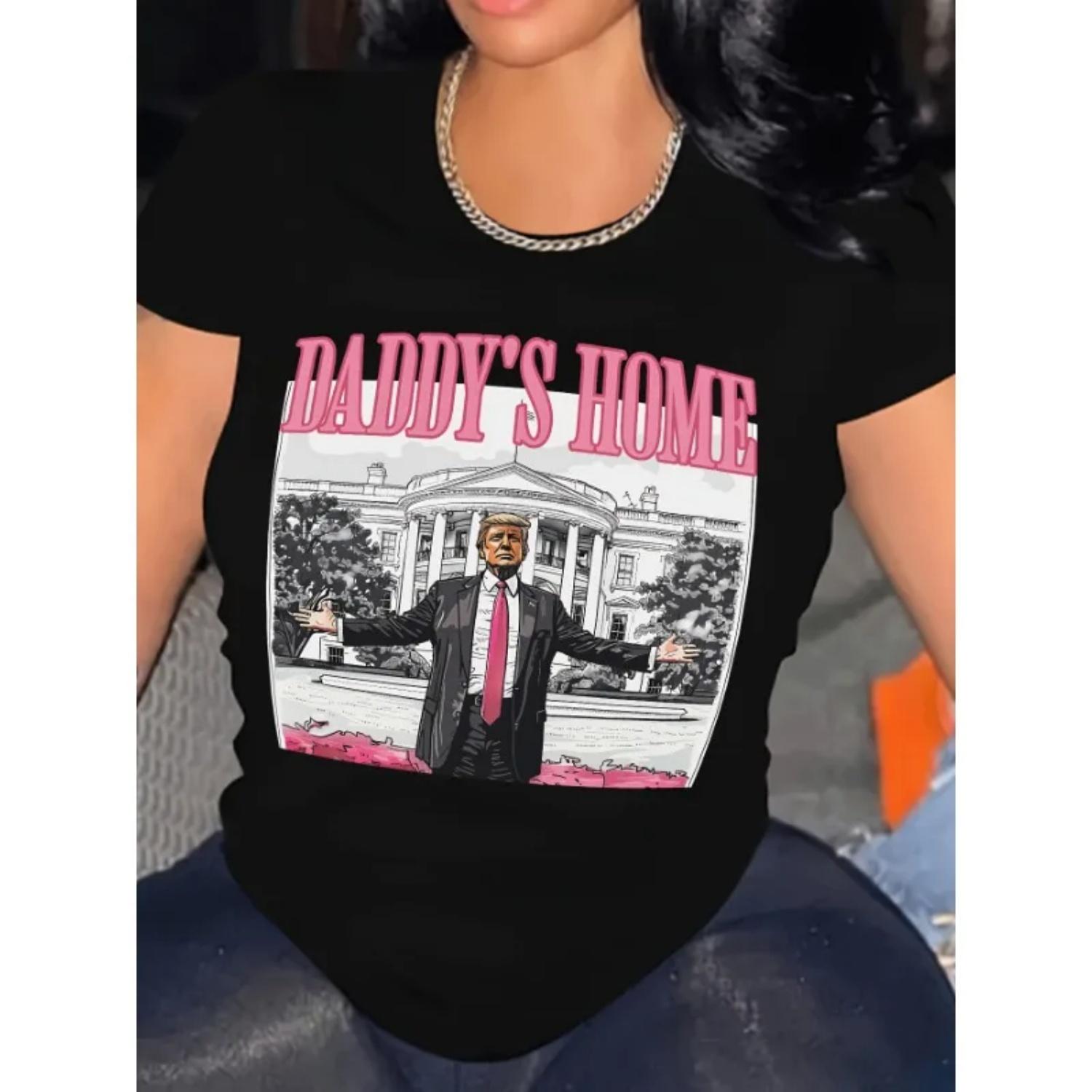 Personalized Free Women s Casual Summer T-Shirt Printed Trump Image Printed Peplum Loose Fit Plus Size US Election Tops XXXXXL чорний
Personalized Free Women s Casual Summer T-Shirt Printed Trump Image Printed Peplum Loose Fit Plus Size US Election Tops XXXXXL чорний