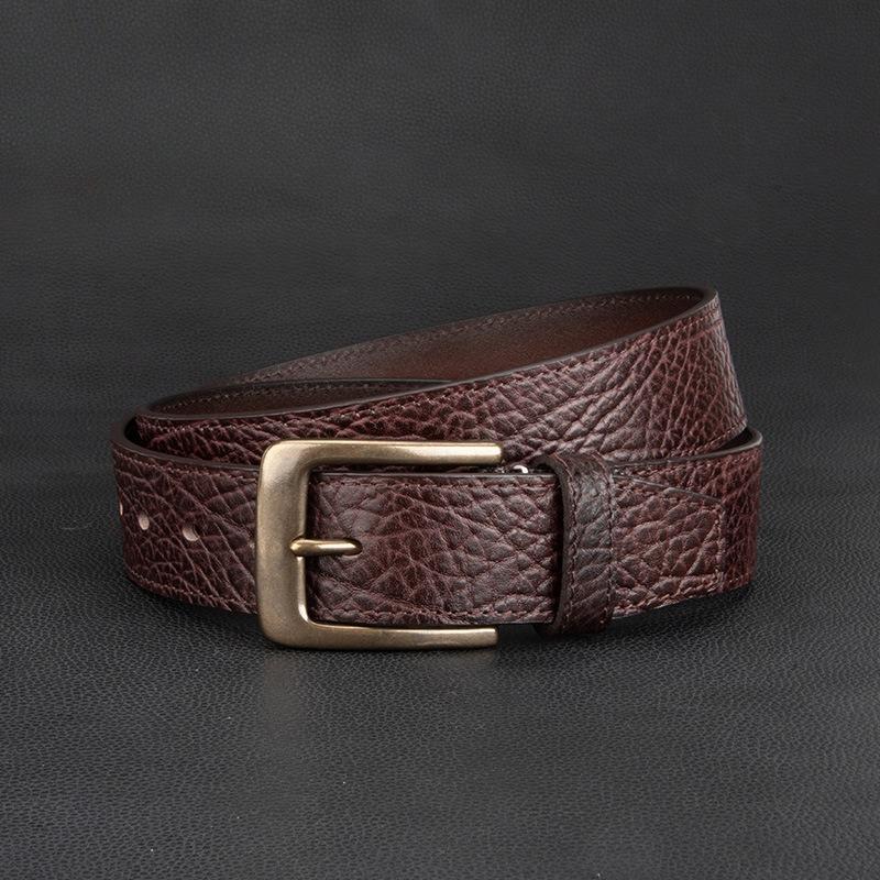 Retro Top Layer Cowhide Men Genuine Leather Belt Business Commuting Versatile Pants Pin Buckle Belt Trendy Men 115Cm (without buckle)
Retro Top Layer Cowhide Men Genuine Leather Belt Business Commuting Versatile Pants Pin Buckle Belt Trendy Men 115Cm (without buckle)