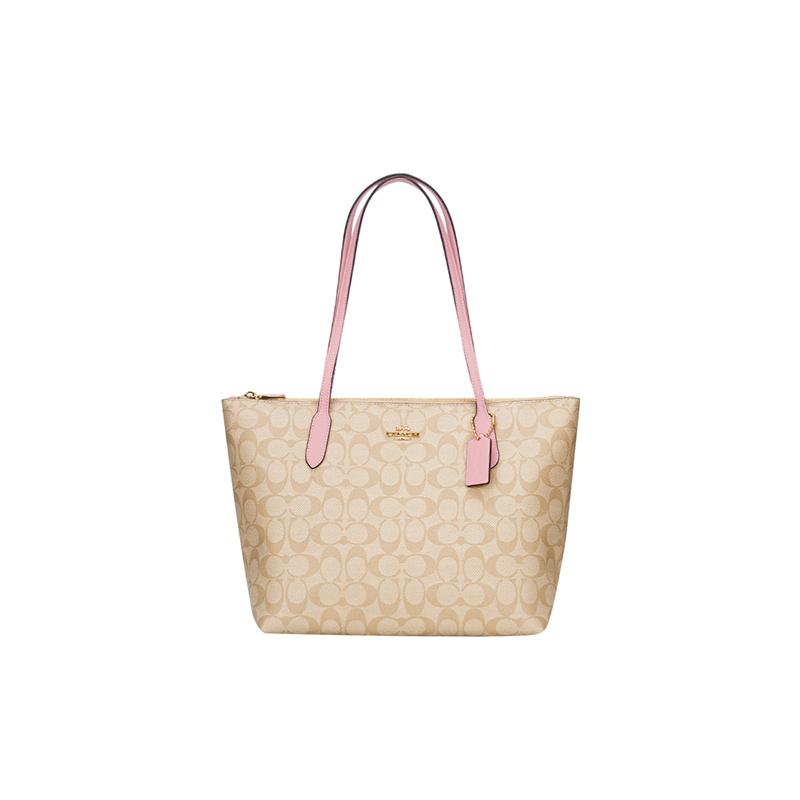 COACH shoulder bag Zip Top Tote 30 Resort style Tote Tote shopping handbag PVC with leather large size women s light khaki with cherry blossom pink рожевий
COACH shoulder bag Zip Top Tote 30 Resort style Tote Tote shopping handbag PVC with leather large size women s light khaki with cherry blossom pink рожевий
