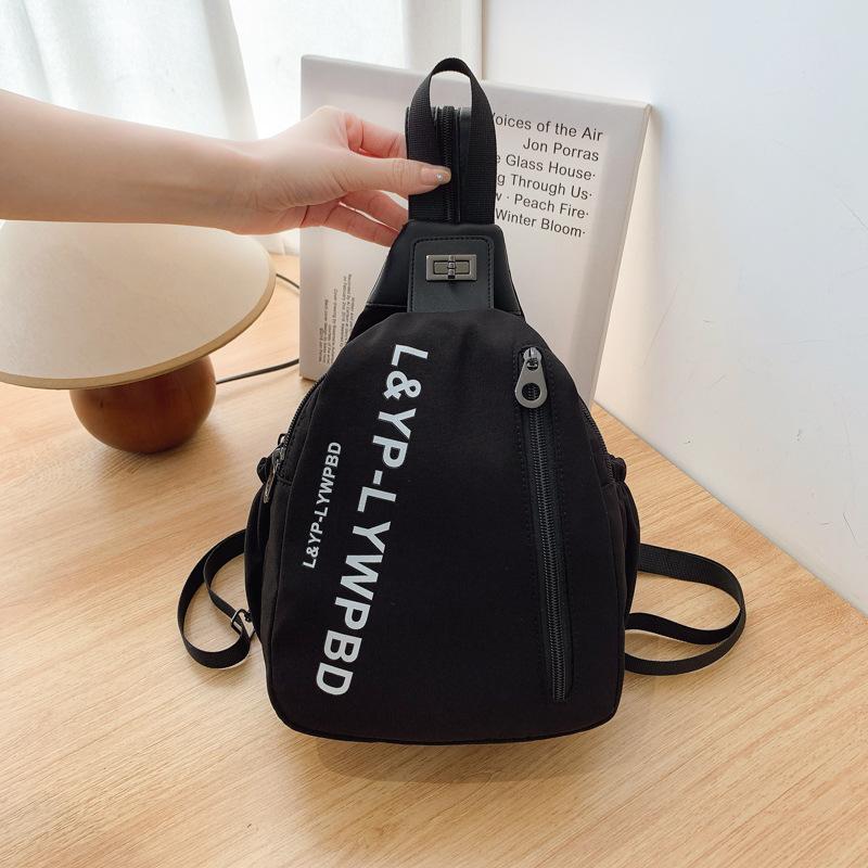 Simple casual breast bag women s trendy brand sports shoulder messenger bag small backpack outdoor backpack men чорний
Simple casual breast bag women s trendy brand sports shoulder messenger bag small backpack outdoor backpack men чорний
