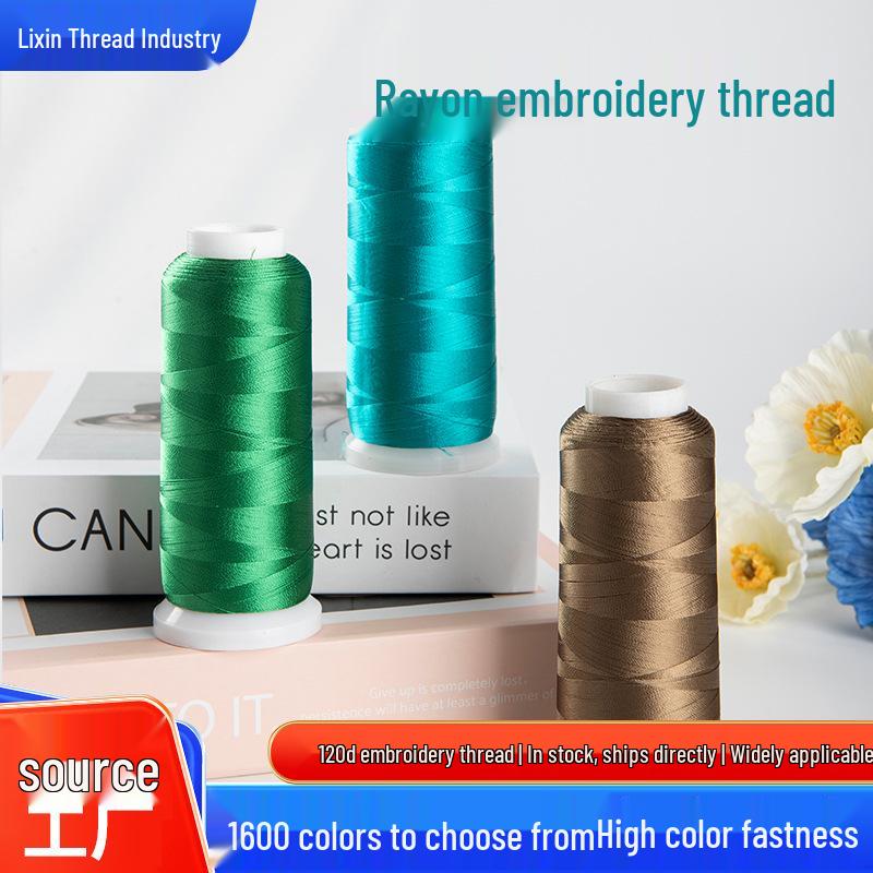 120D 1600-Color Rayon Embroidery Thread for Apparel, Bedding, and Home Textiles
120D 1600-Color Rayon Embroidery Thread for Apparel, Bedding, and Home Textiles