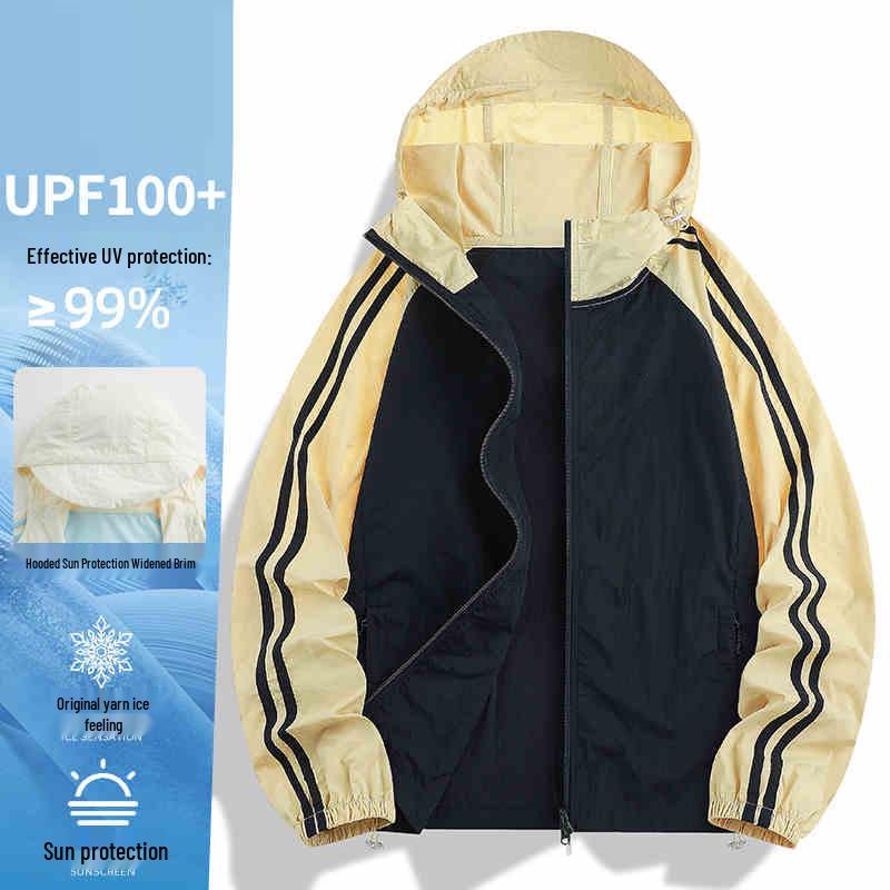 Женская куртка от крупного бренда из ледяного шелка для защиты от солнца, приталенного кроя, с защитой от УФ-лучей, стиль лето 2025 Large