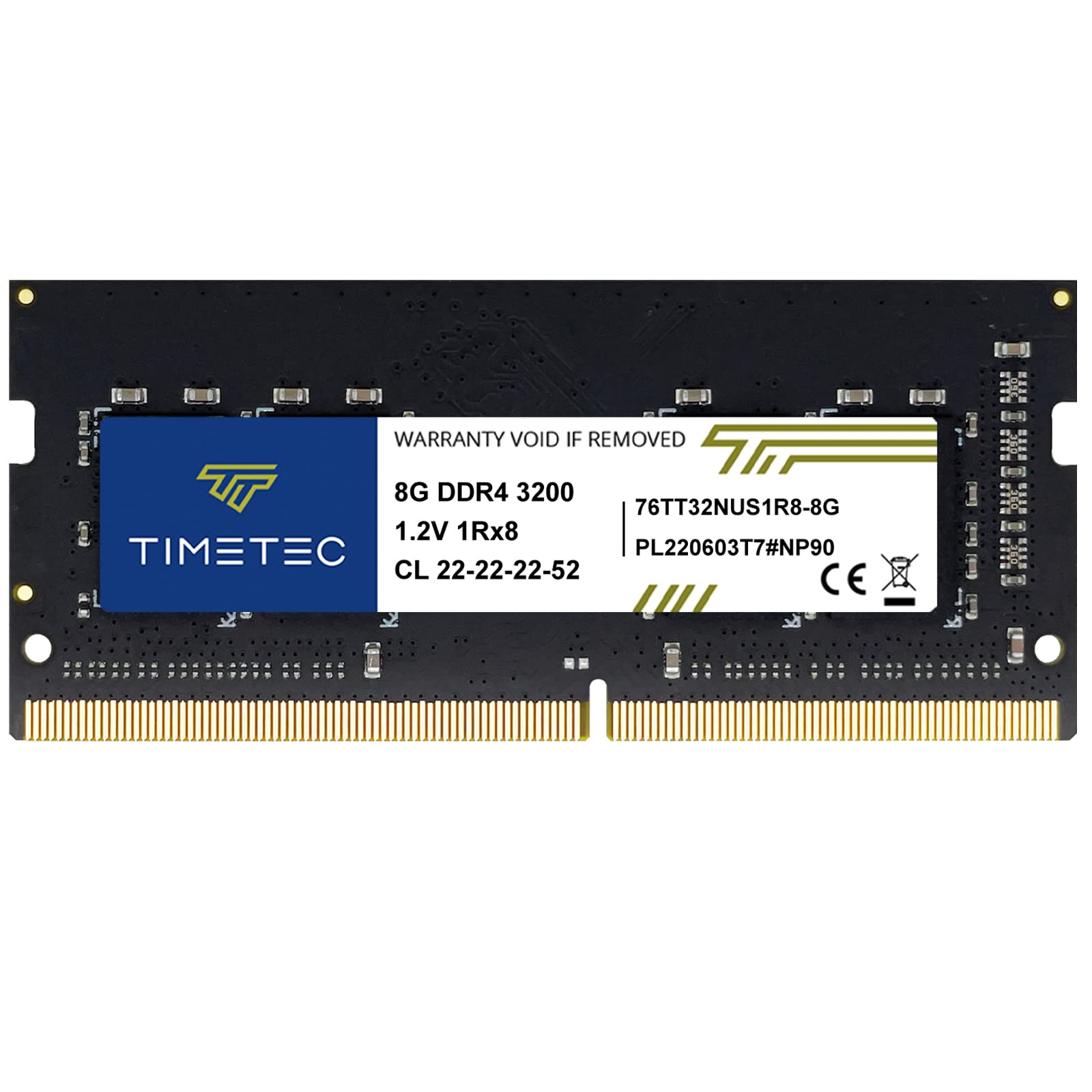 Timetec Hynix IC Laptop Memory DDR4 3200MHz 2933MHz or 260 Pin SODIMM 3200Mhz 8GB (or 2666MHz) PC4-25600
Timetec Hynix IC Laptop Memory DDR4 3200MHz 2933MHz or 260 Pin SODIMM 3200Mhz 8GB (or 2666MHz) PC4-25600